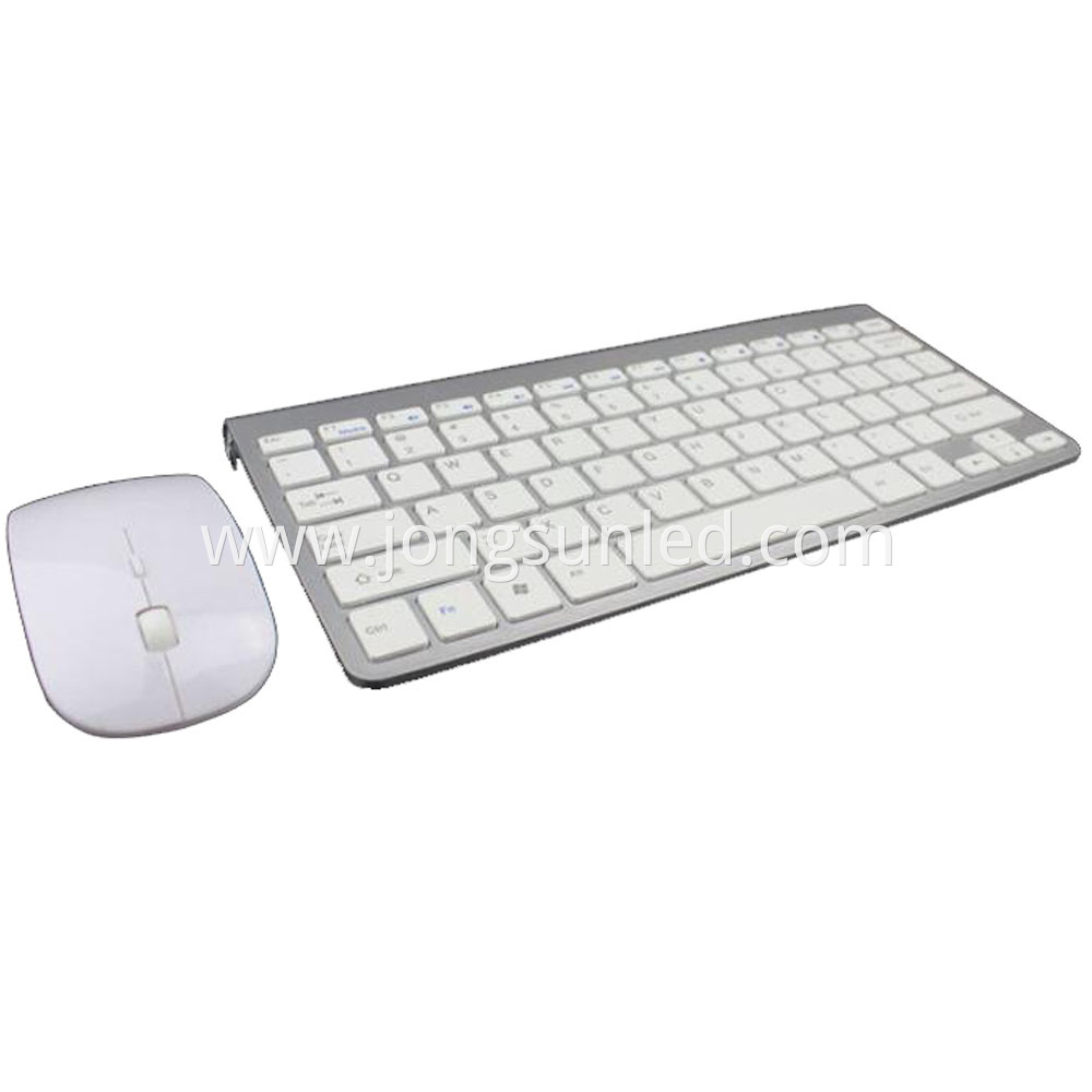 Silvery Keyboard Mouse 2